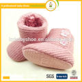 Nouvelle arrivée chaude venteuse semelle douce belle chaude hiver crochet tricot bottes chaussures bébé